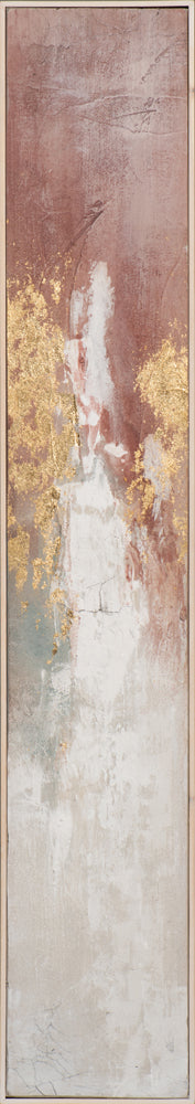 Gemälde Schlanke Variation von Gold und Rose
