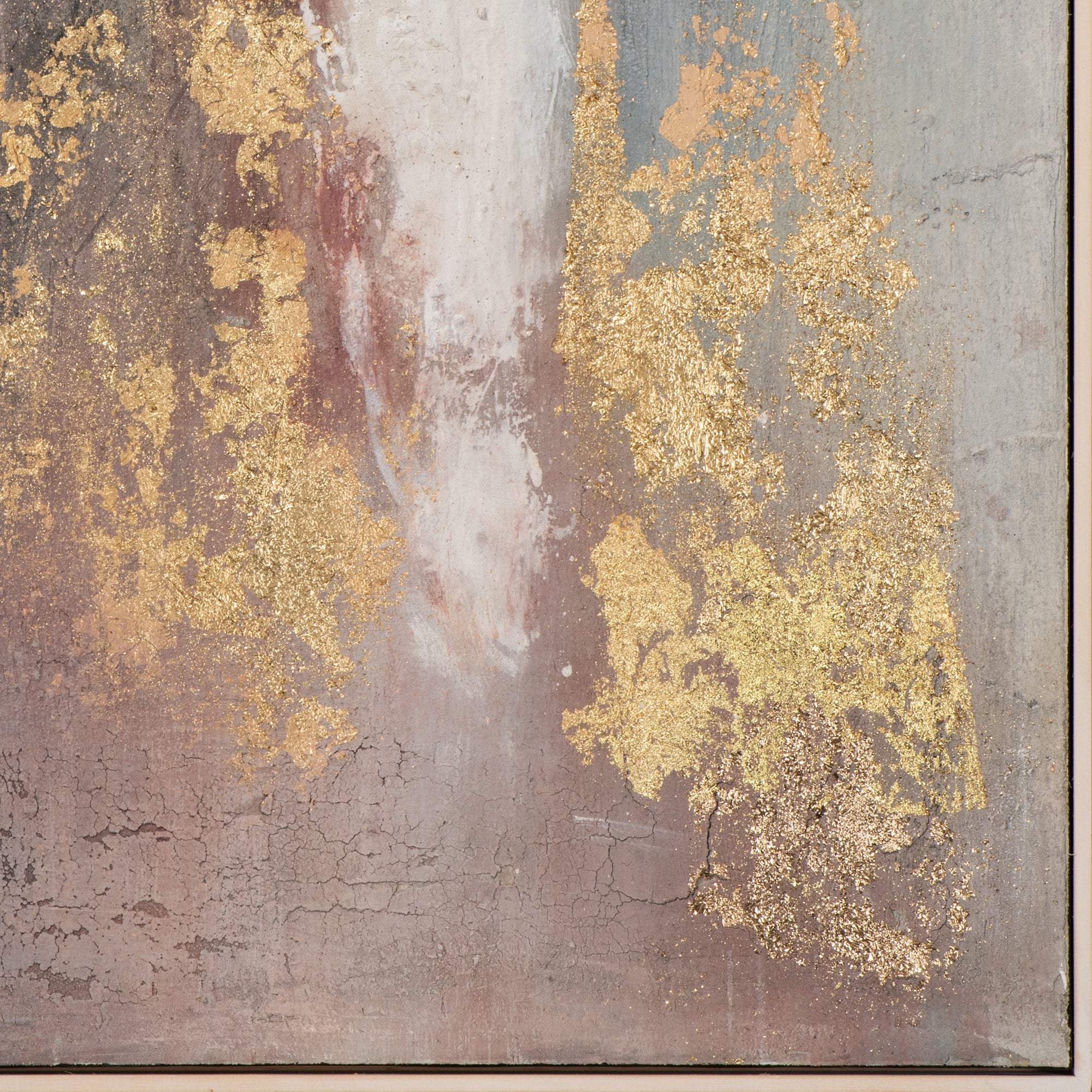 Gemälde Variation von Gold und Rose
