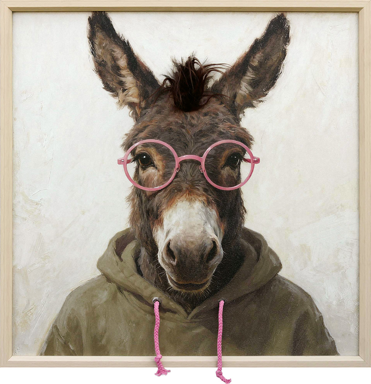 Gemälde Kunstfell Donkey Student