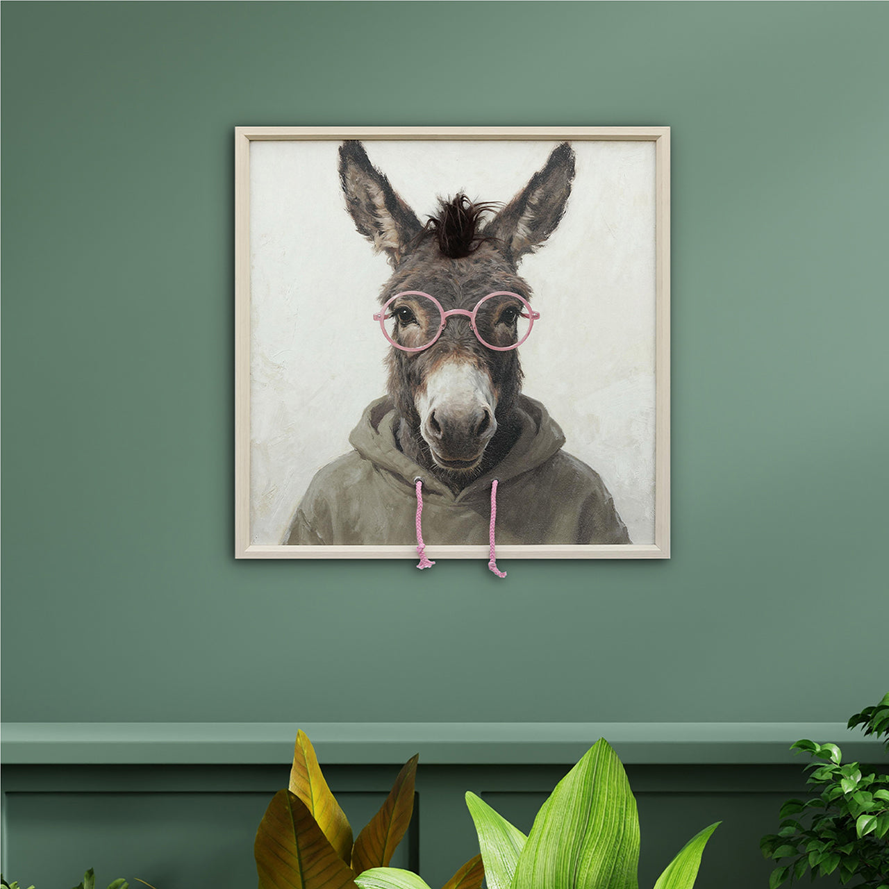 Gemälde Kunstfell Donkey Student