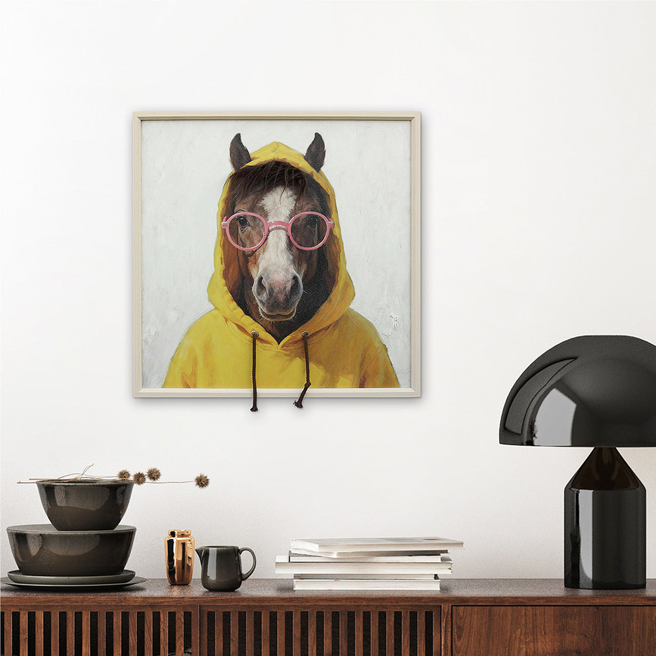 Gemälde Kunstfell Trendy Horse