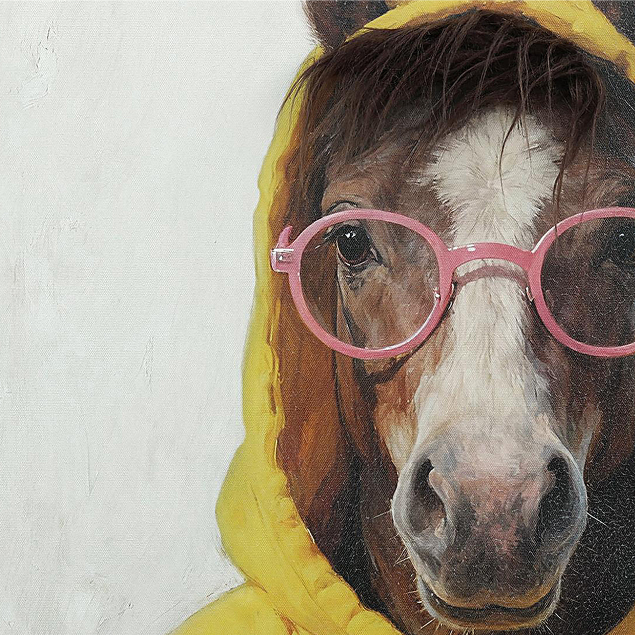 Gemälde Kunstfell Trendy Horse