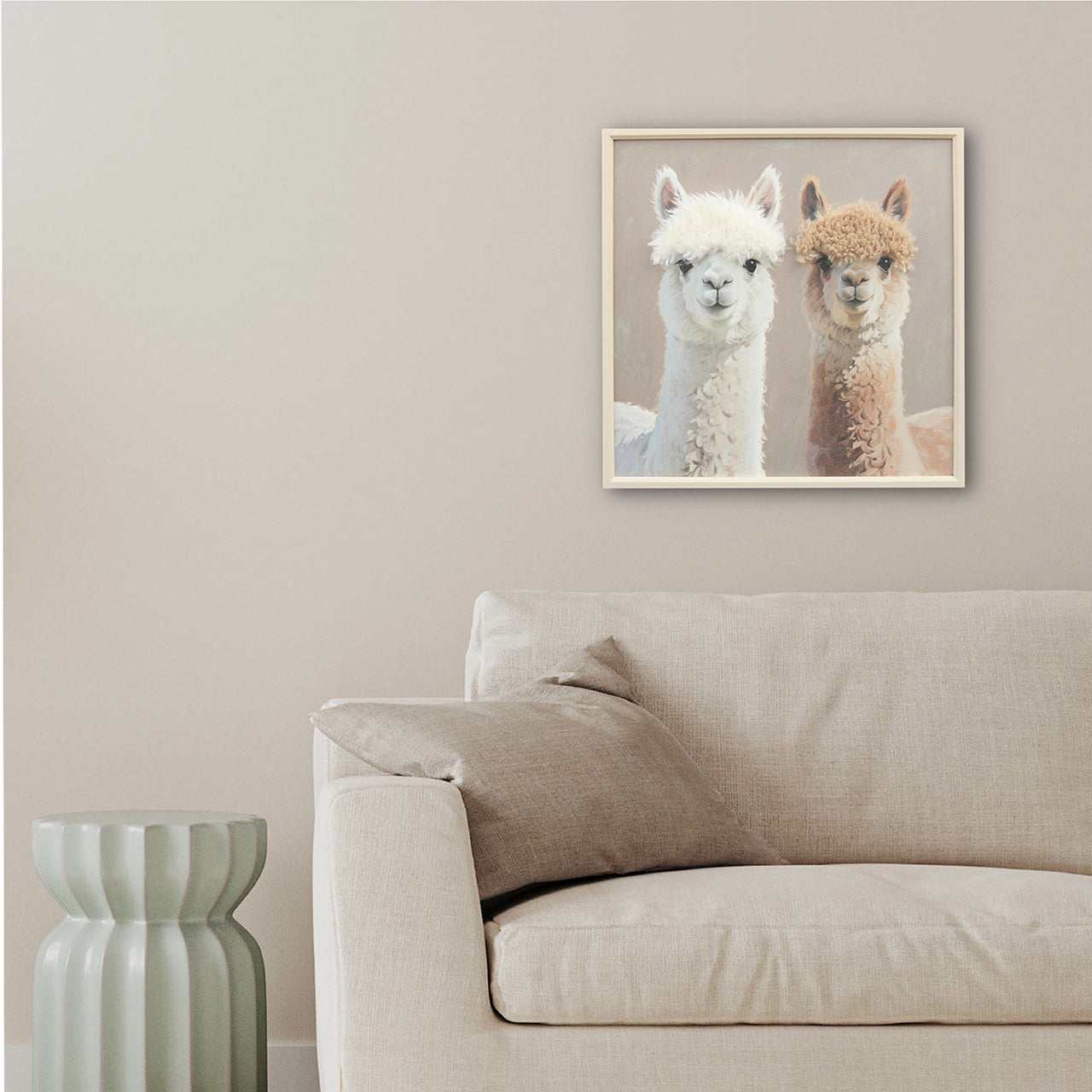 Gemälde Kunstfell Best Lama Buddies