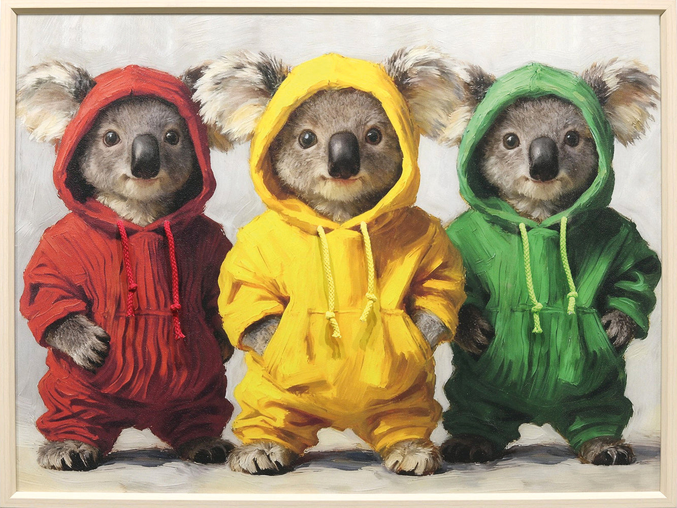 Gemälde Kordelzug Tiny Hoodie Gang
