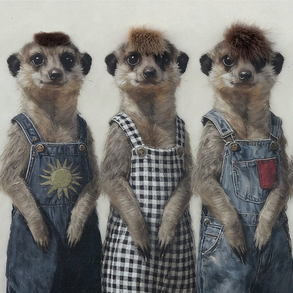 Gemälde Kunsfell Meerkat Fashion Week