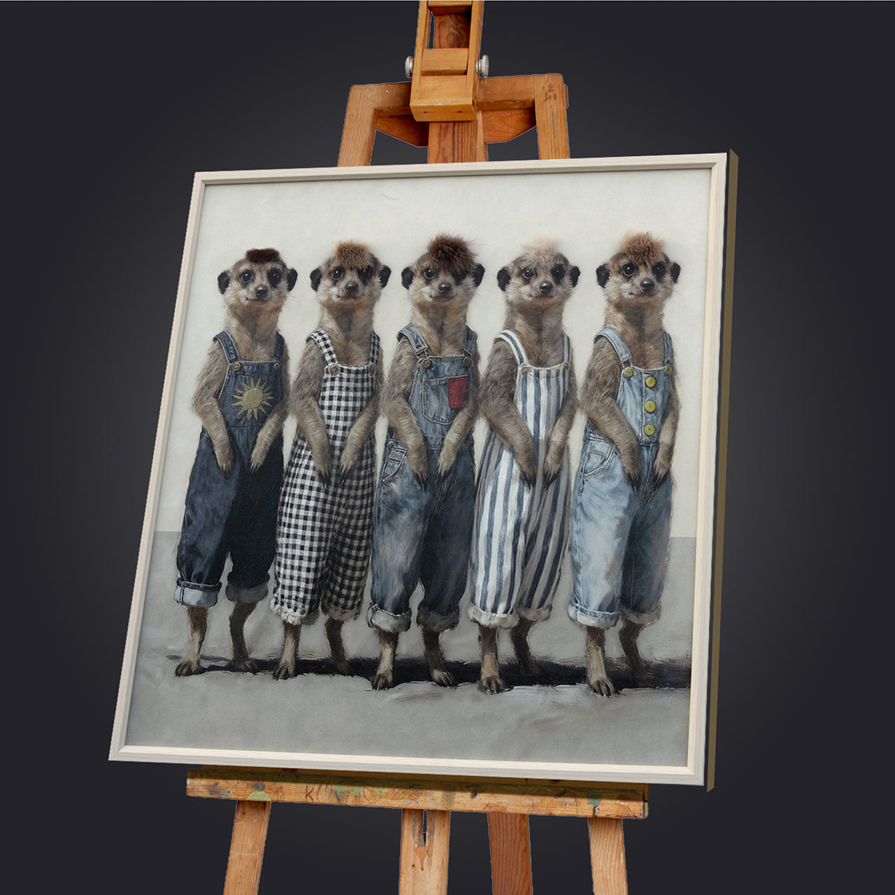 Gemälde Kunsfell Meerkat Fashion Week