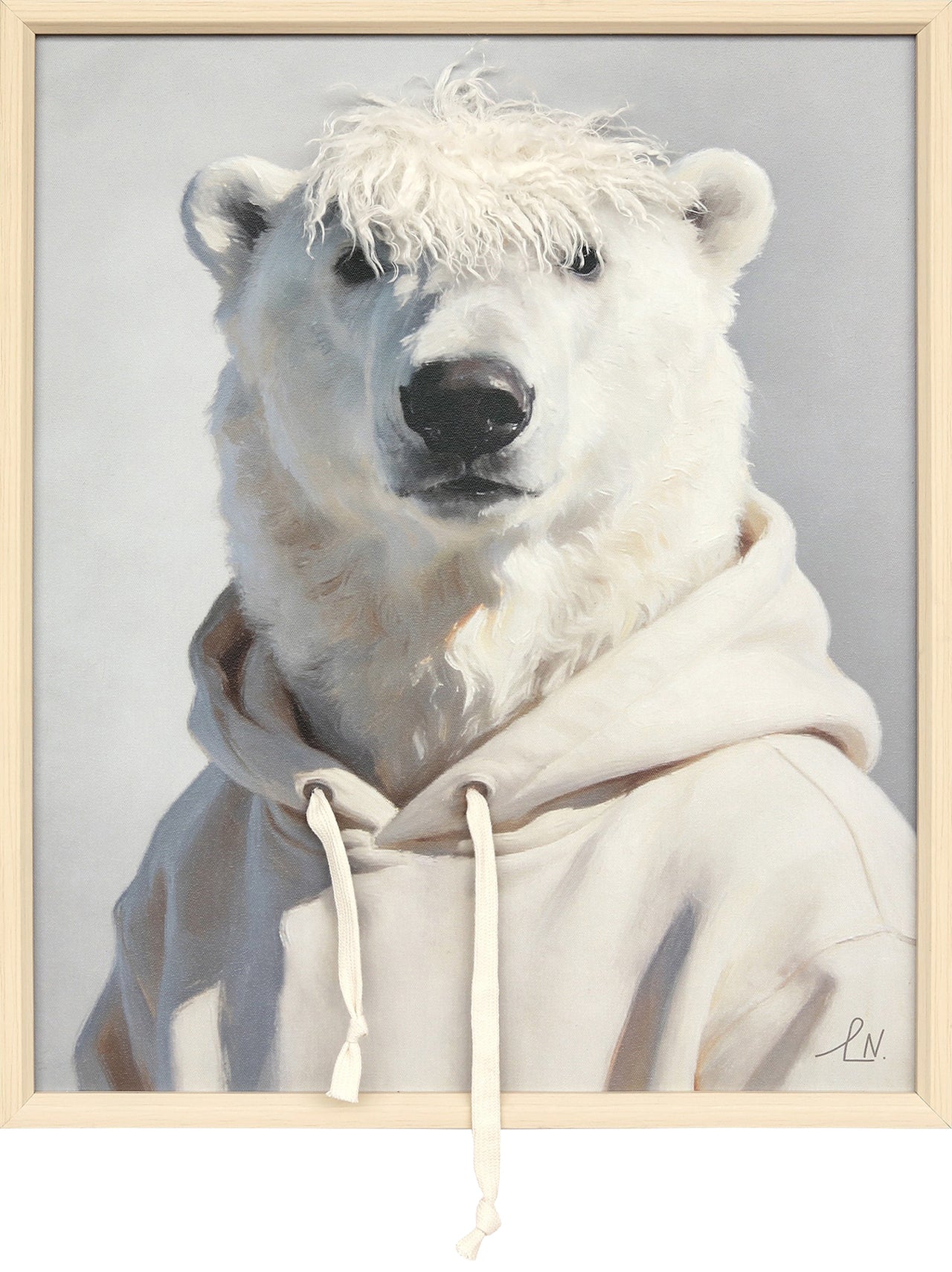 Gemälde Kunstfell Cool Polar Bear