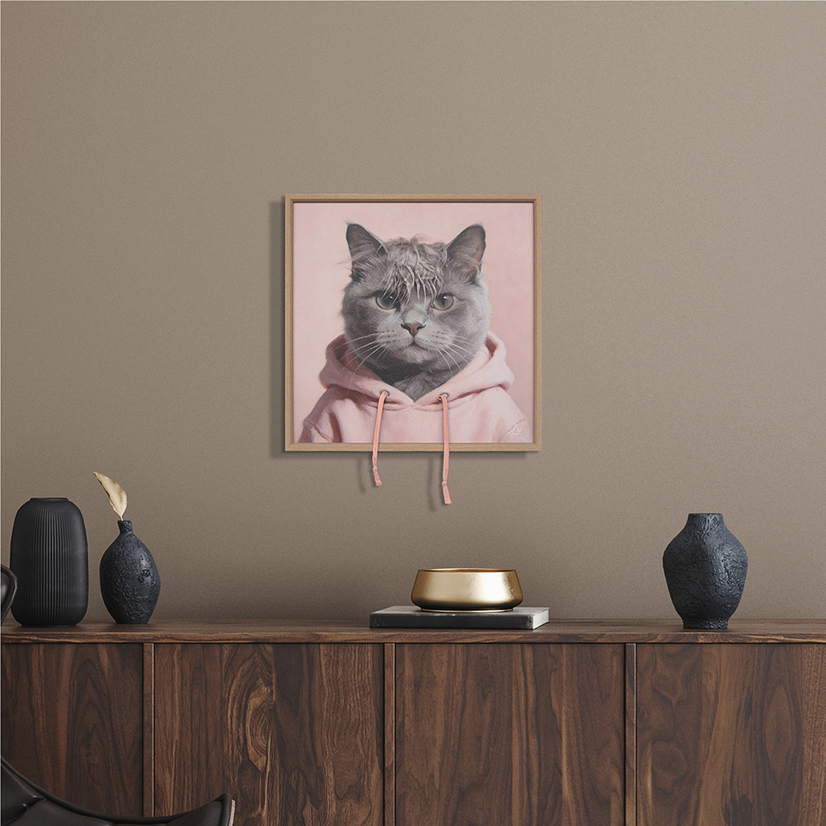 Gemälde Kunstfell Cool Cat