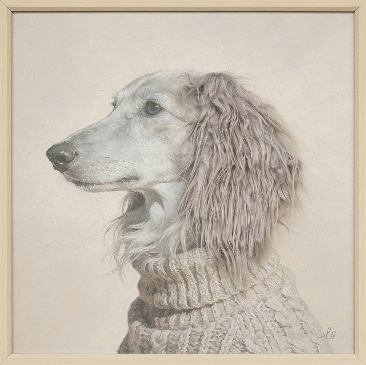 Gemälde Kunstfell Dog Winter Comfort