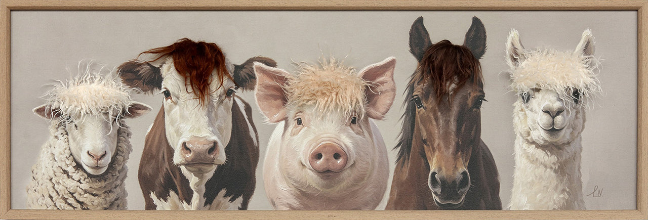 Gemälde Kunstfell Farm Friends
