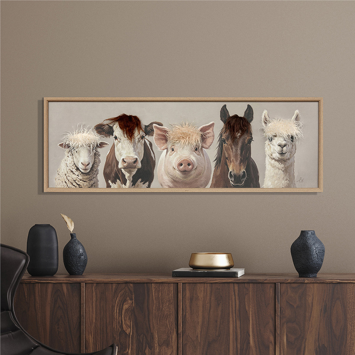 Gemälde Kunstfell Farm Friends