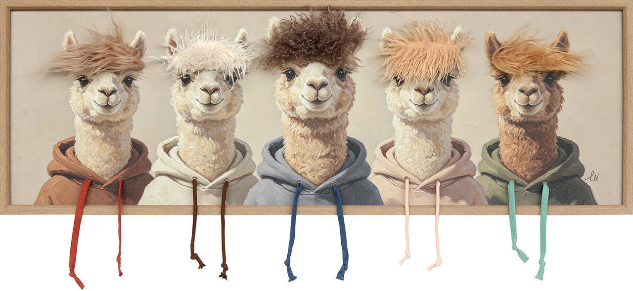 Gemälde Kunstfell The Alpaca Crew