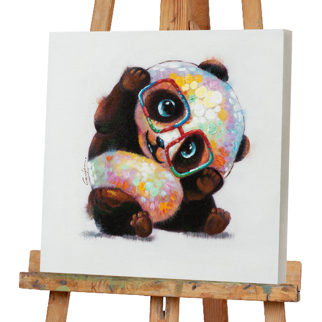 Painting Panda Bear Baby Poo