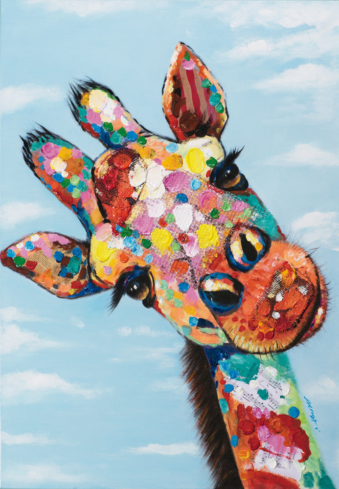 painting Colorful Giraffe