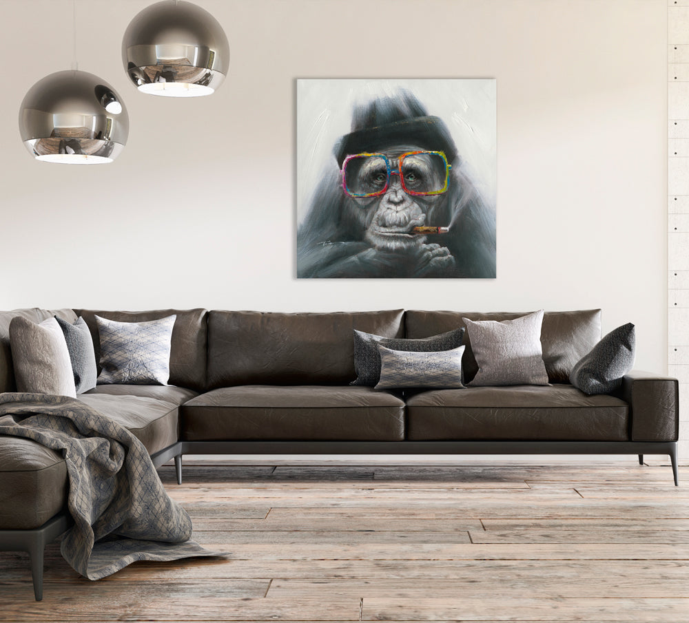 painting Smoking Monkey