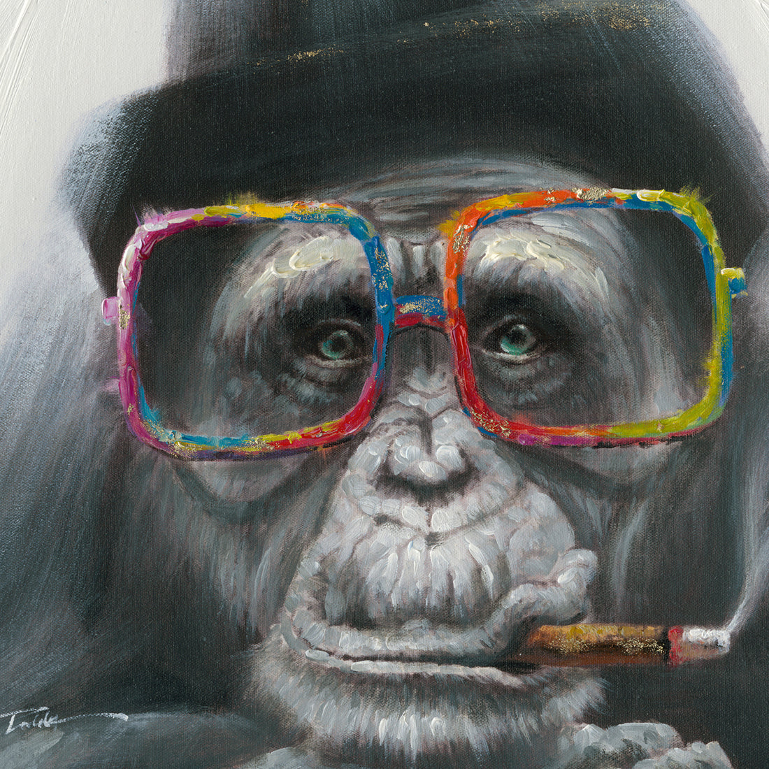 painting Smoking Monkey