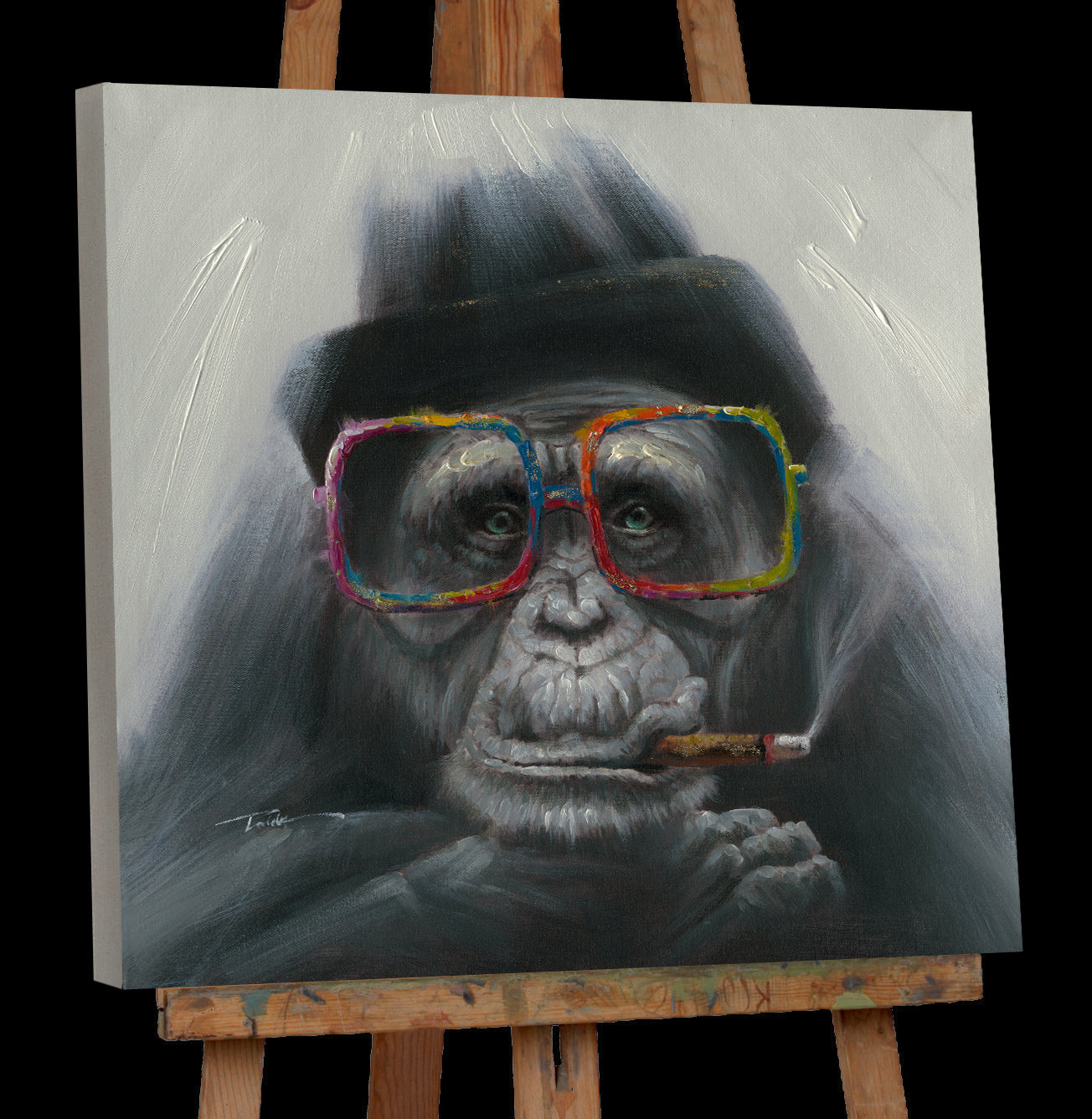 painting Smoking Monkey