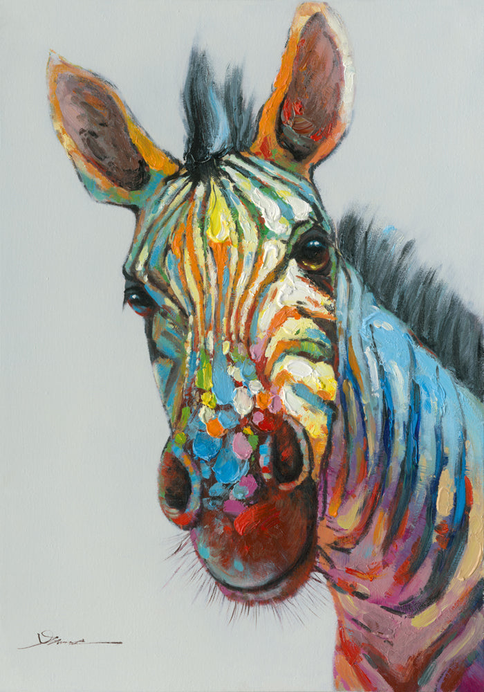 Gemälde Buntes Zebra