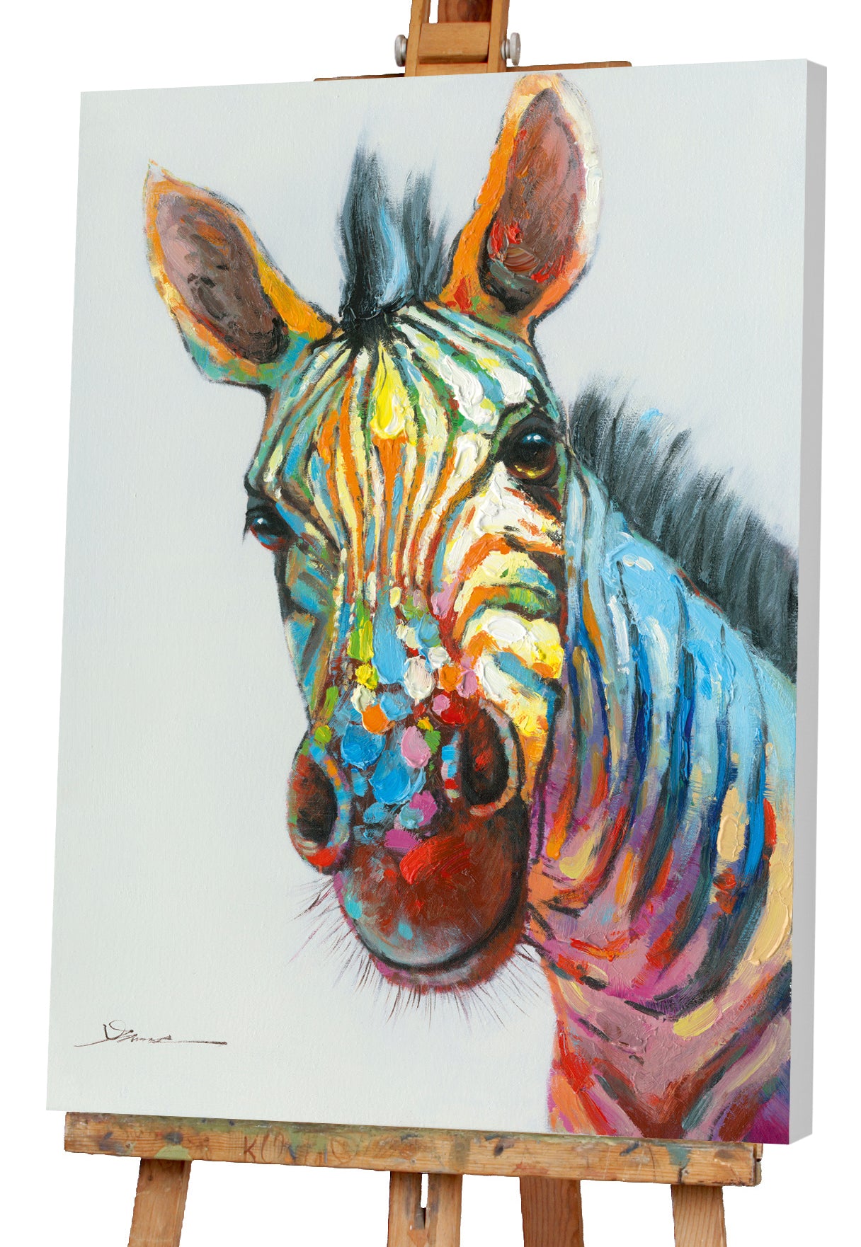 Gemälde Buntes Zebra