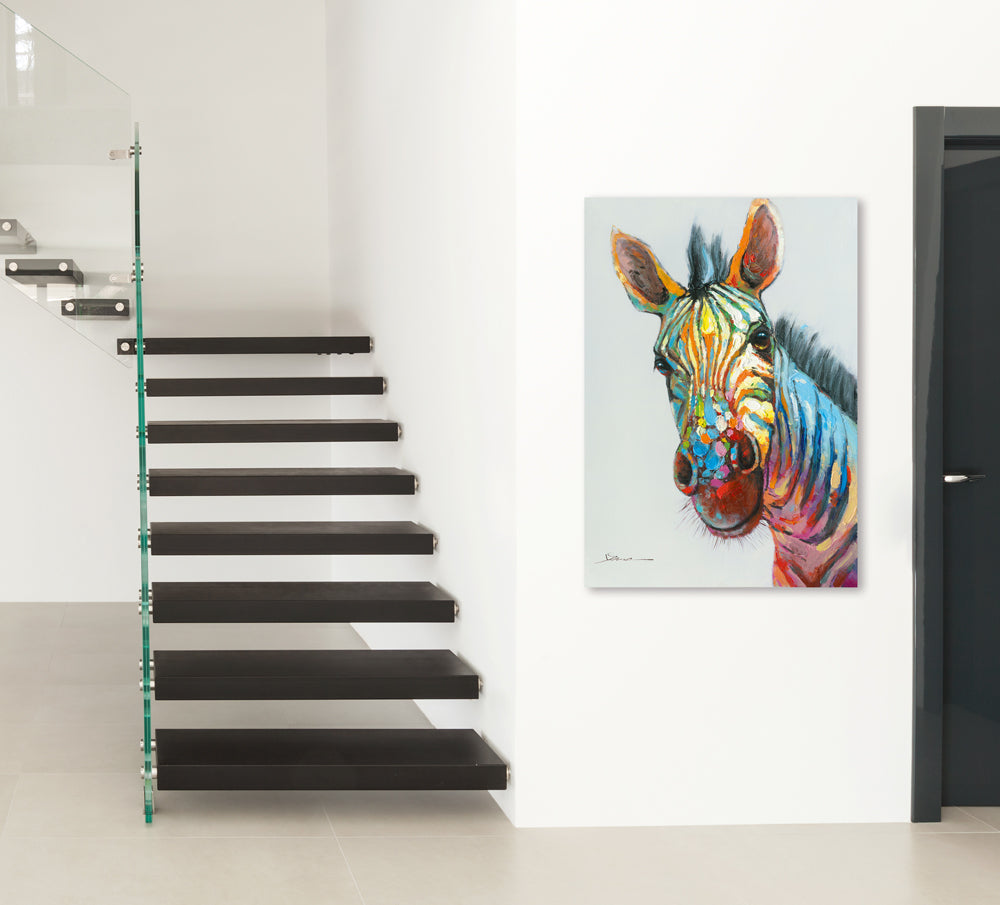 Gemälde Buntes Zebra