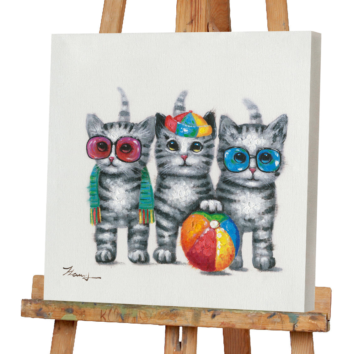 Gemälde Coole Katzen Kids