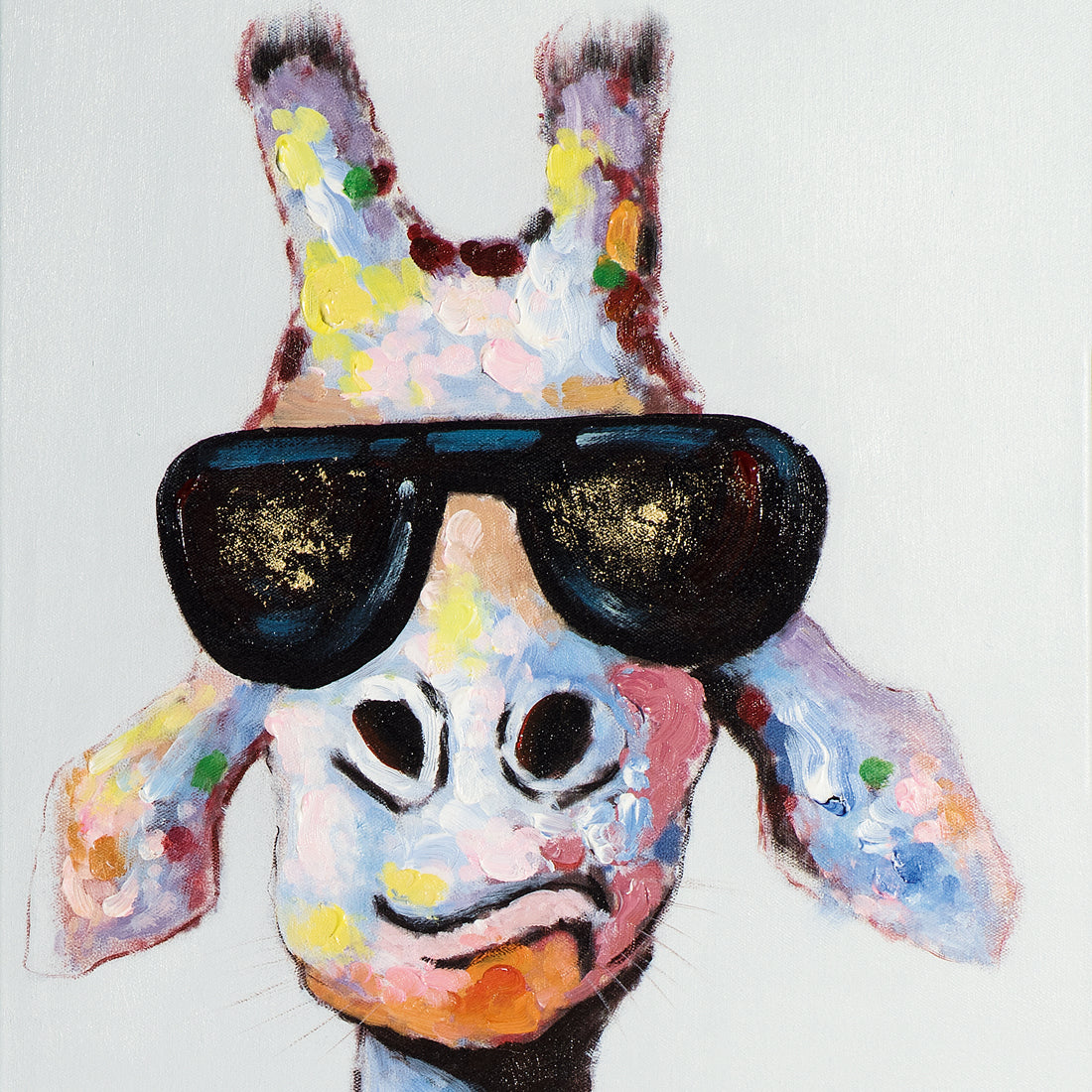 Painting Giraffe with Sunglasses