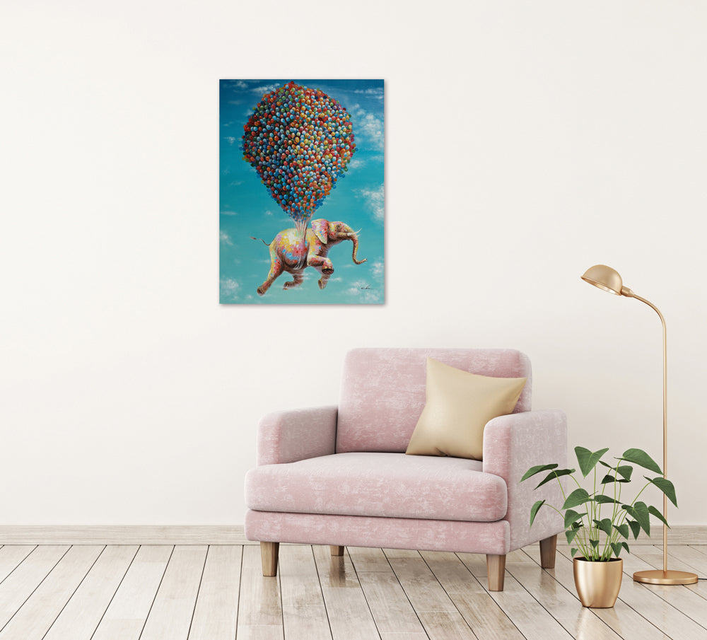 Gemälde Fliegender Elefant
