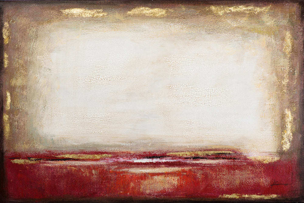 Painting Red harmonizes beige