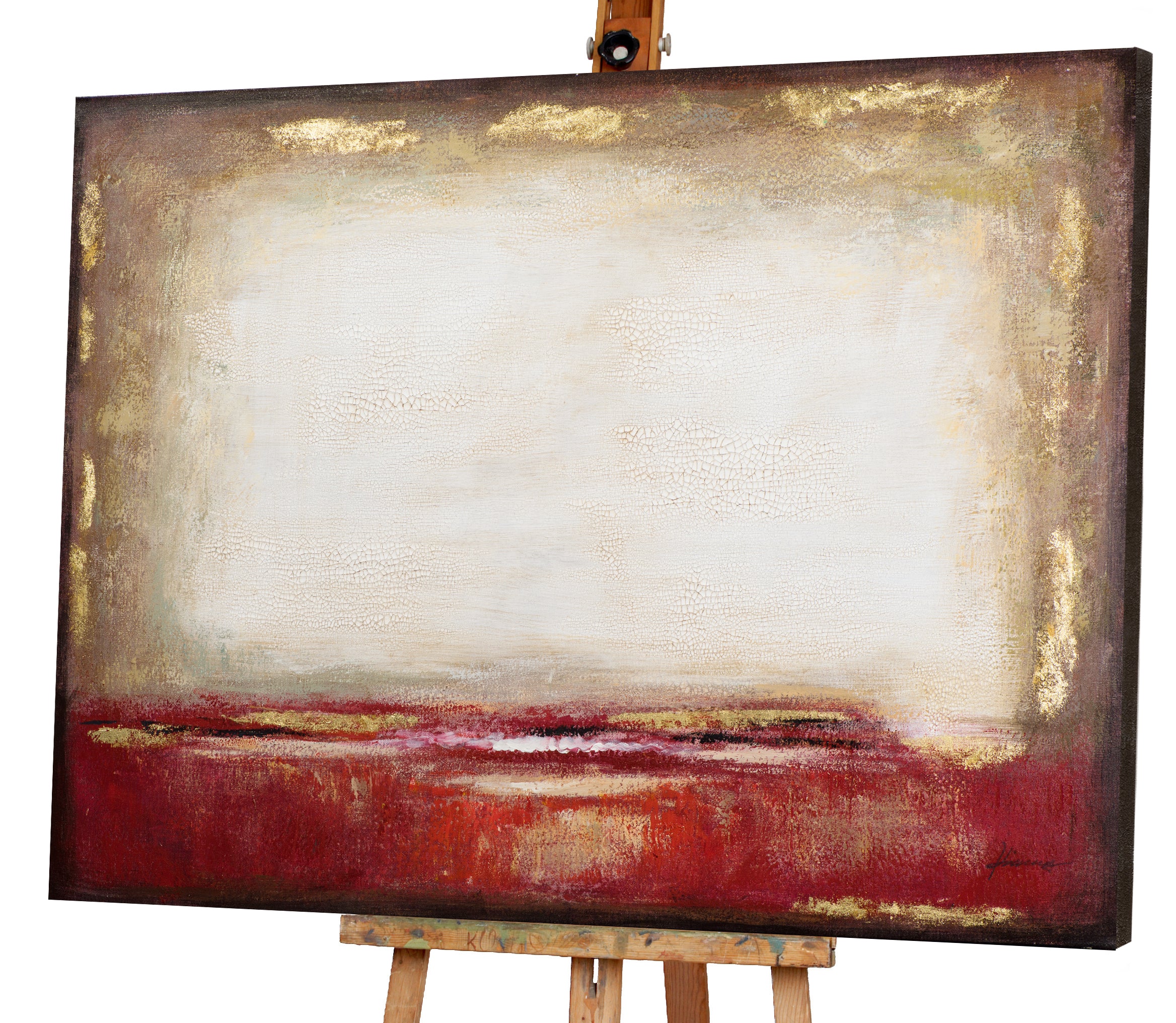 Painting Red harmonizes beige