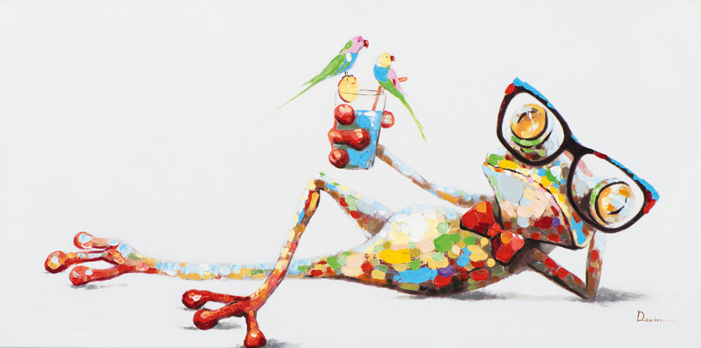 Gemälde Lustiger Frosch