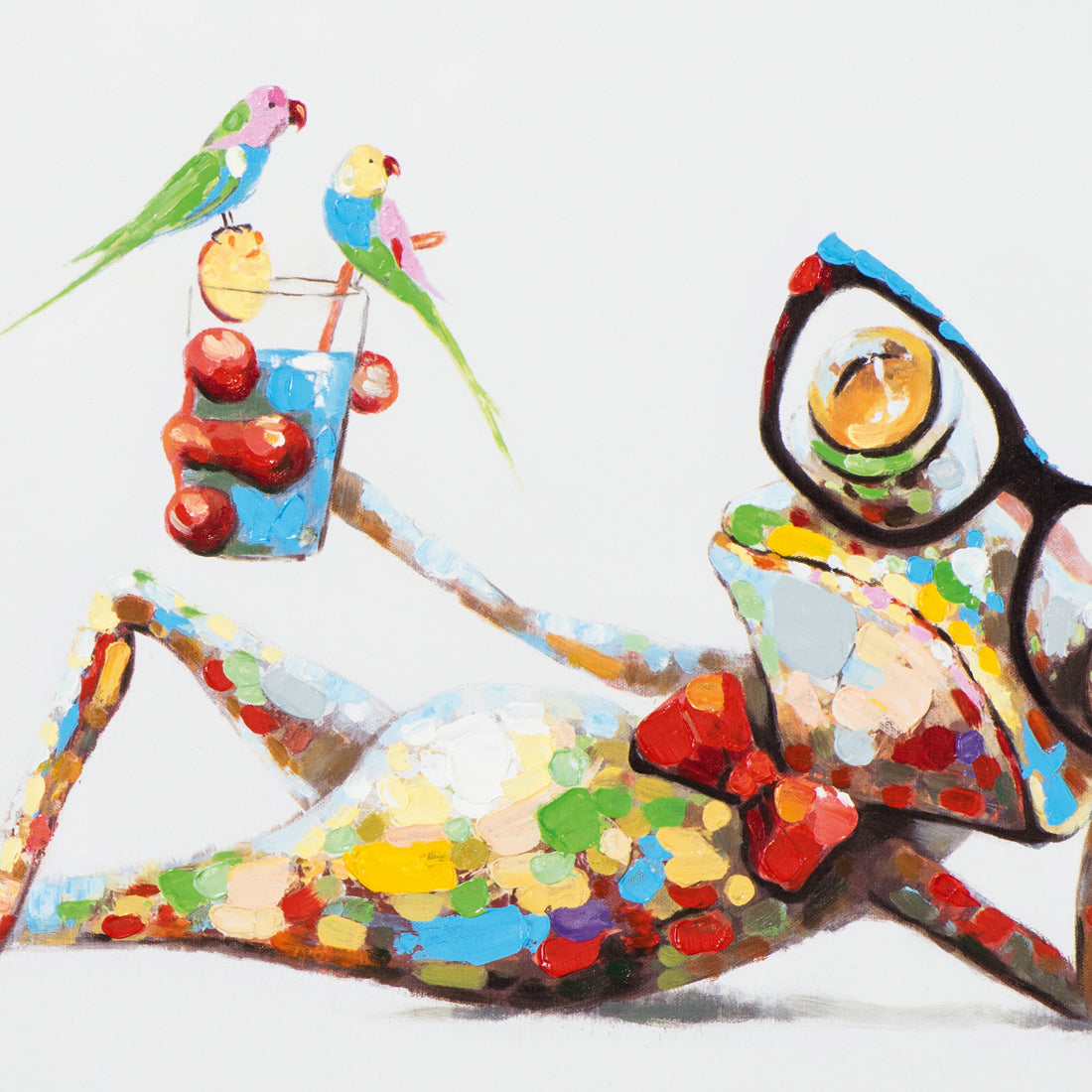Gemälde Lustiger Frosch