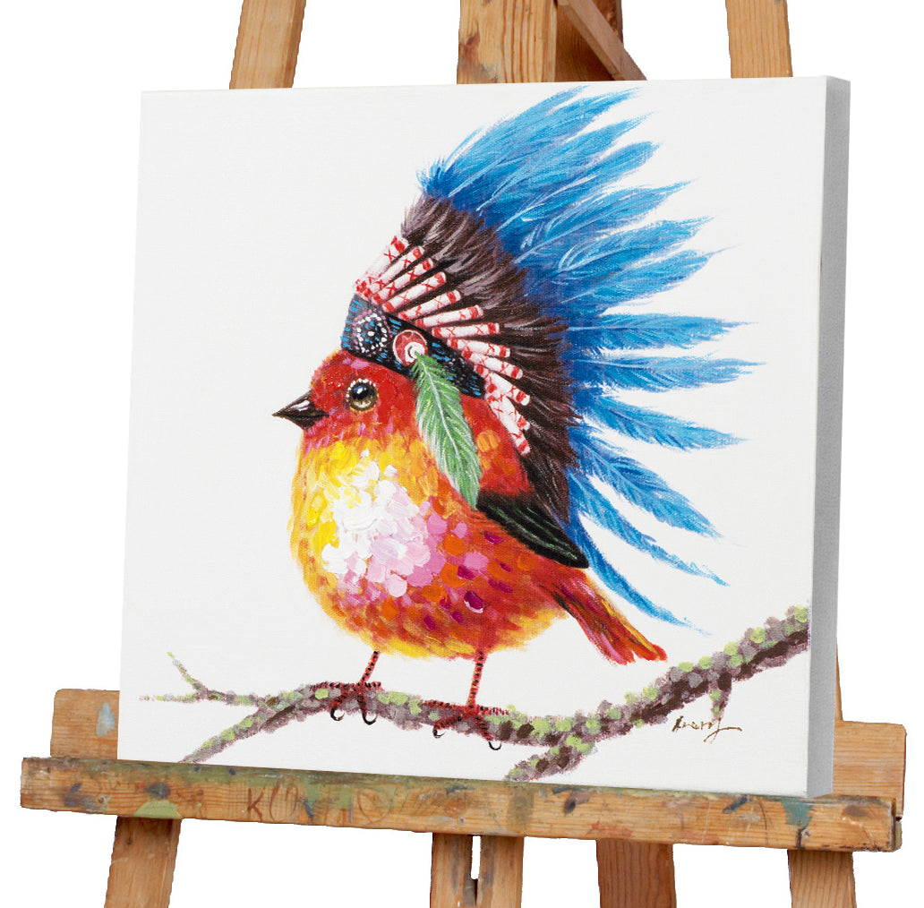 Gemälde Indianervogel