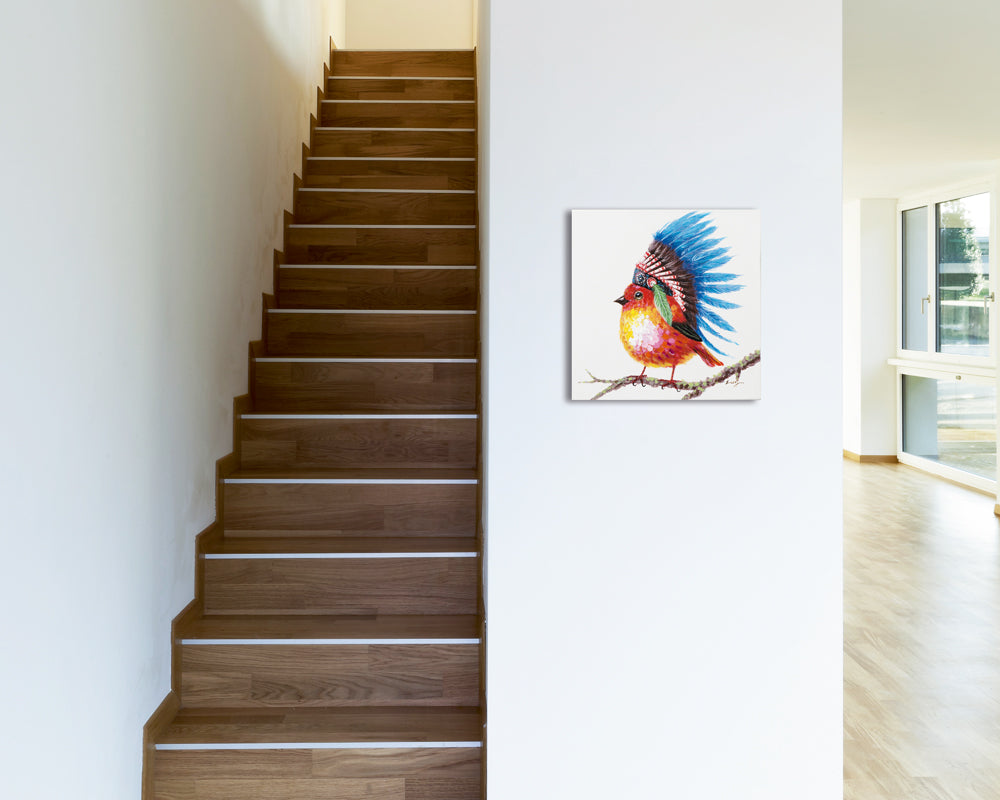 Gemälde Indianervogel