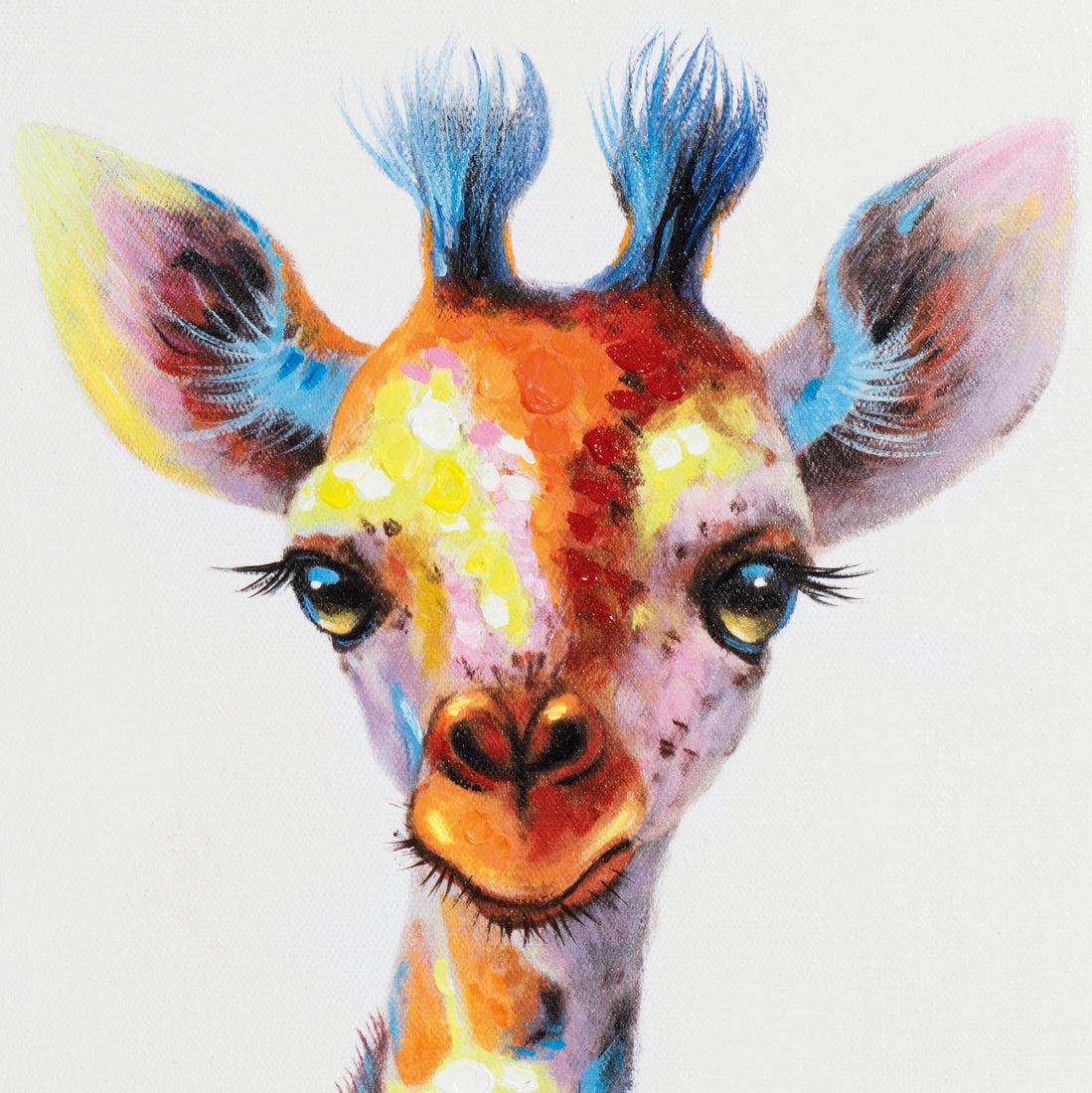 Gemälde Giraffenportrait