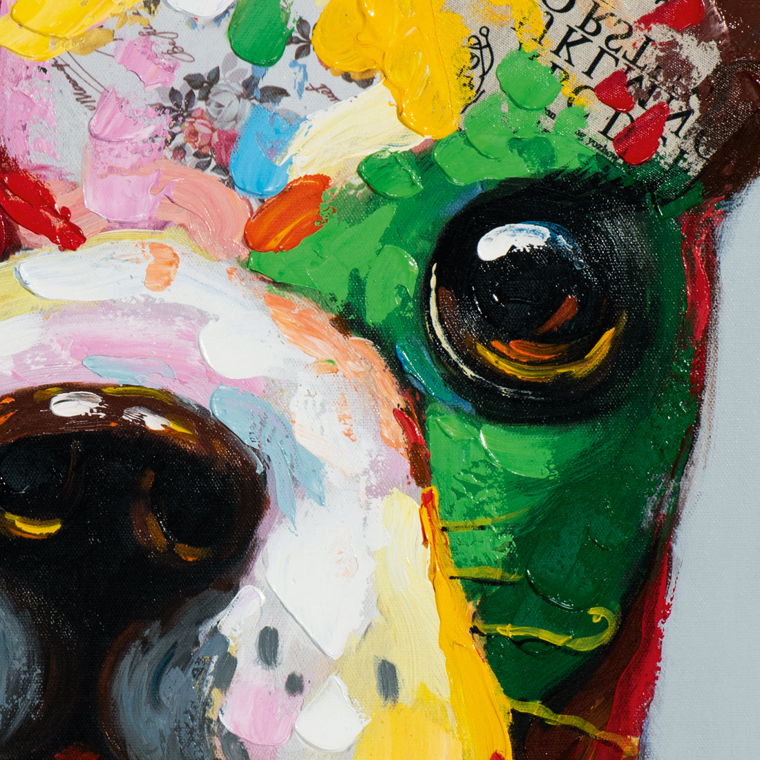 Painting Funny Colorful Dog