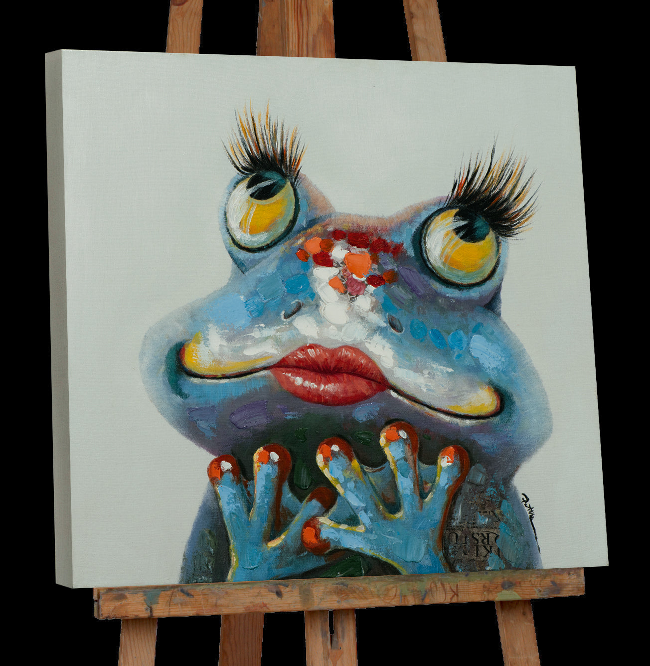 Gemälde Verliebter Frosch
