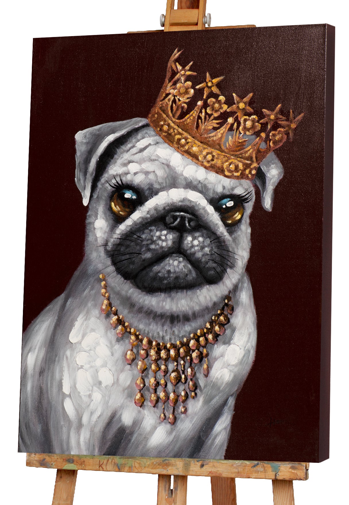 Gemälde Royaler Mops
