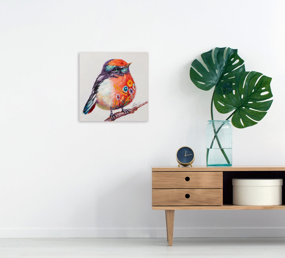 Gemälde Süsser bunter Vogel