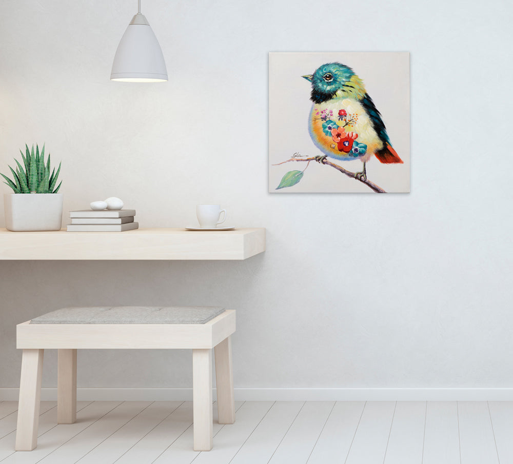 Gemälde Süsser bunter Vogel