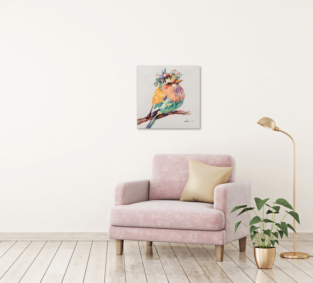 Gemälde Süsser bunter Vogel