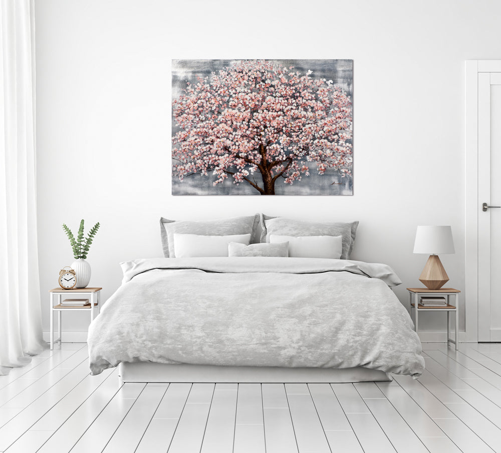 painting Blooming Pink Tree