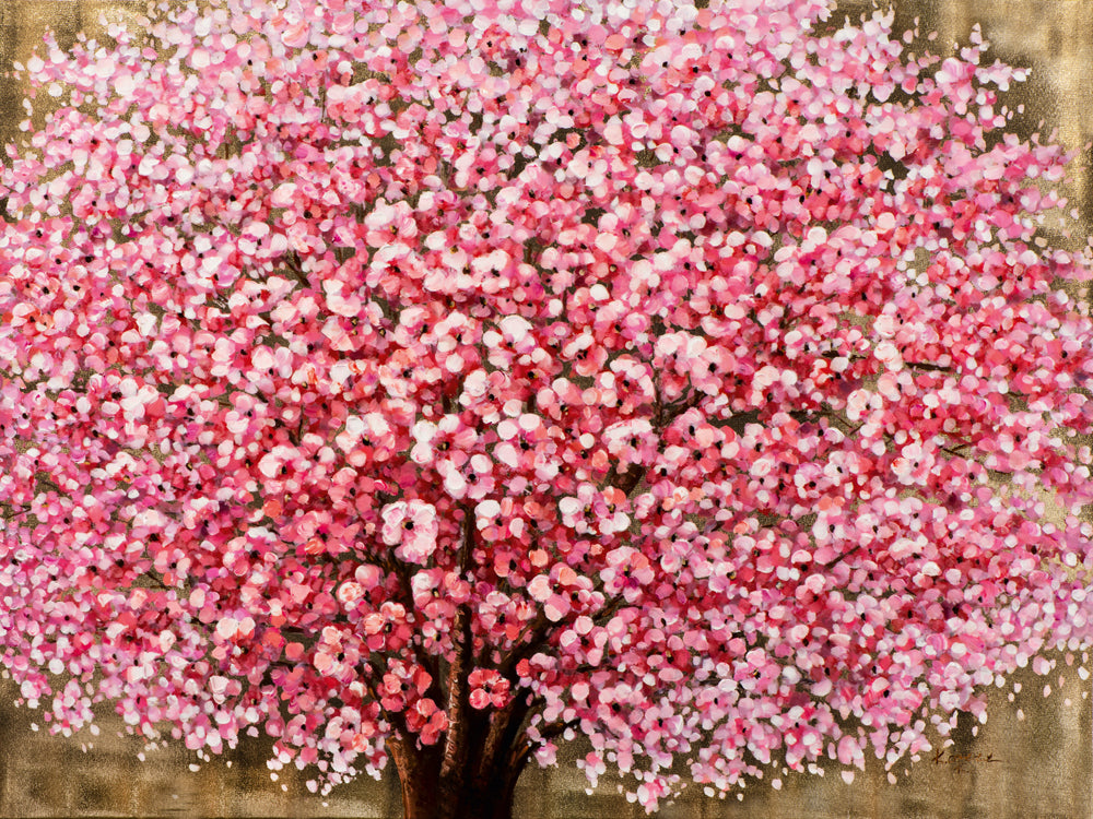Painting Flowering Tree with high gloss