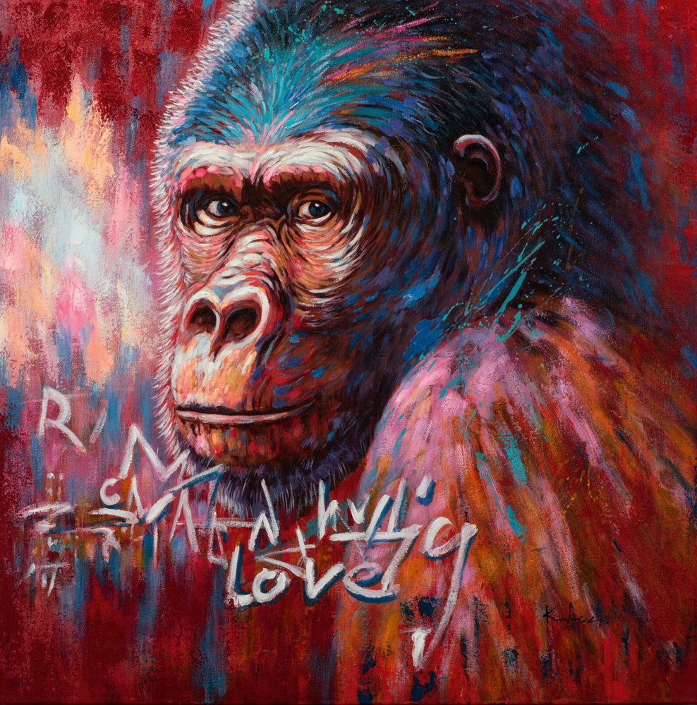 Painting Streetart Gorilla