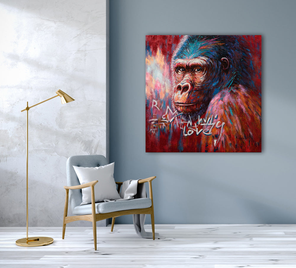 Painting Streetart Gorilla