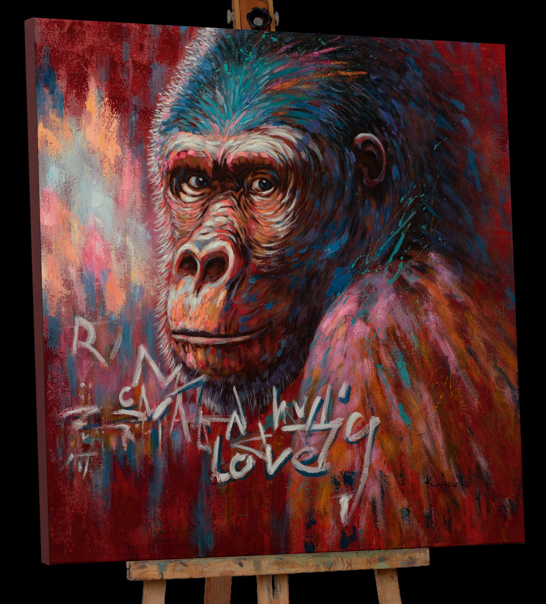 Painting Streetart Gorilla