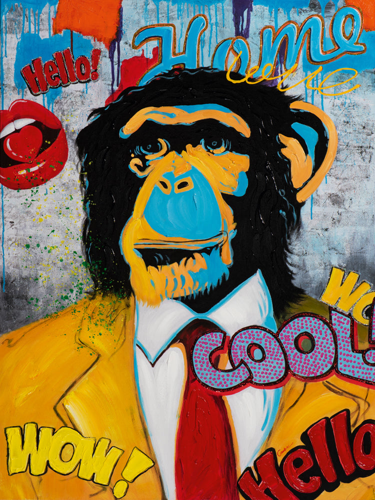 Gemälde Pop Art Affe