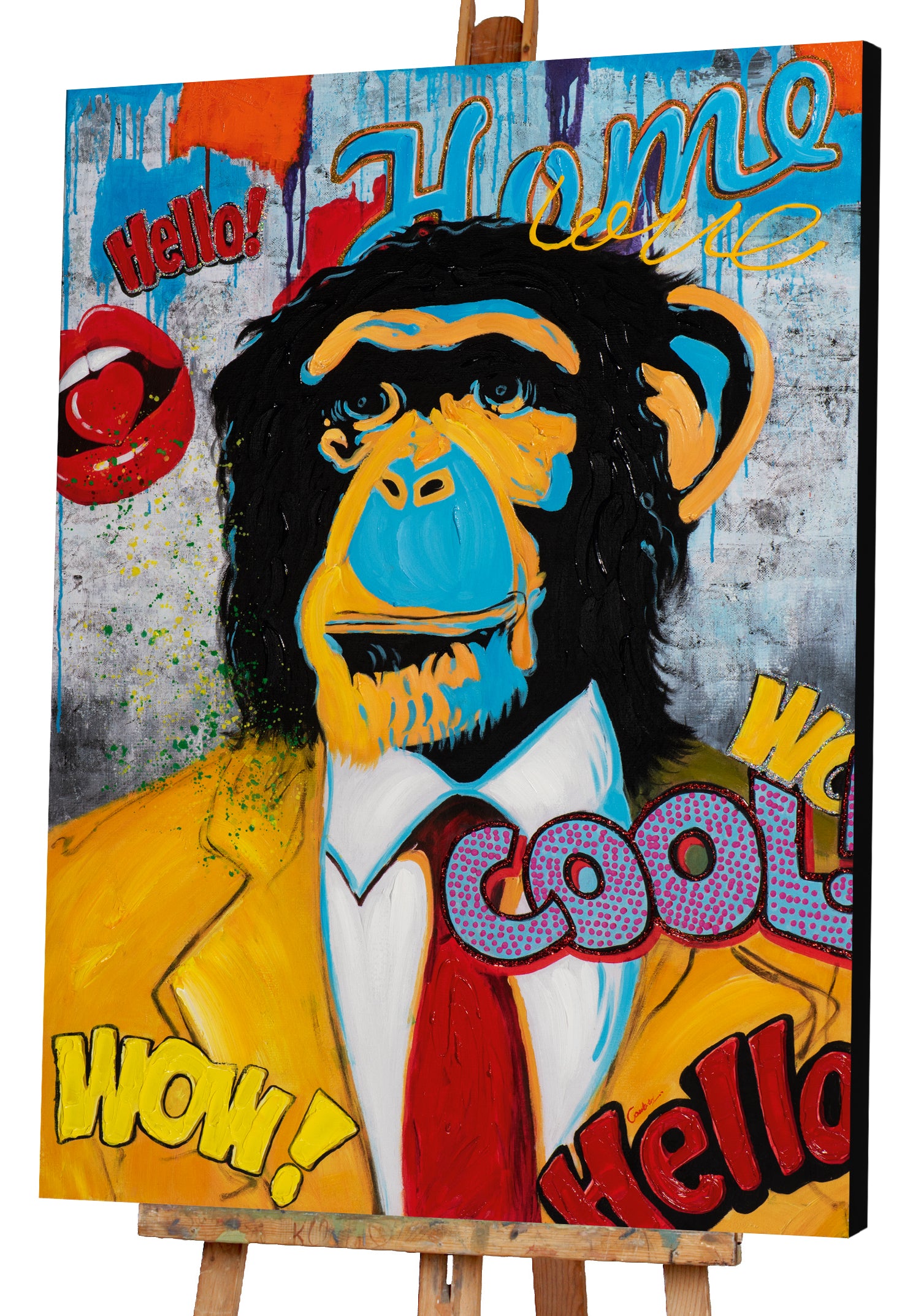 Gemälde Pop Art Affe