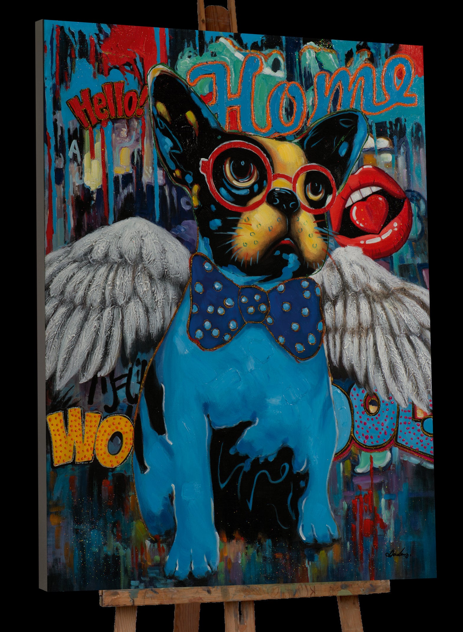 Gemälde Pop Art Hund