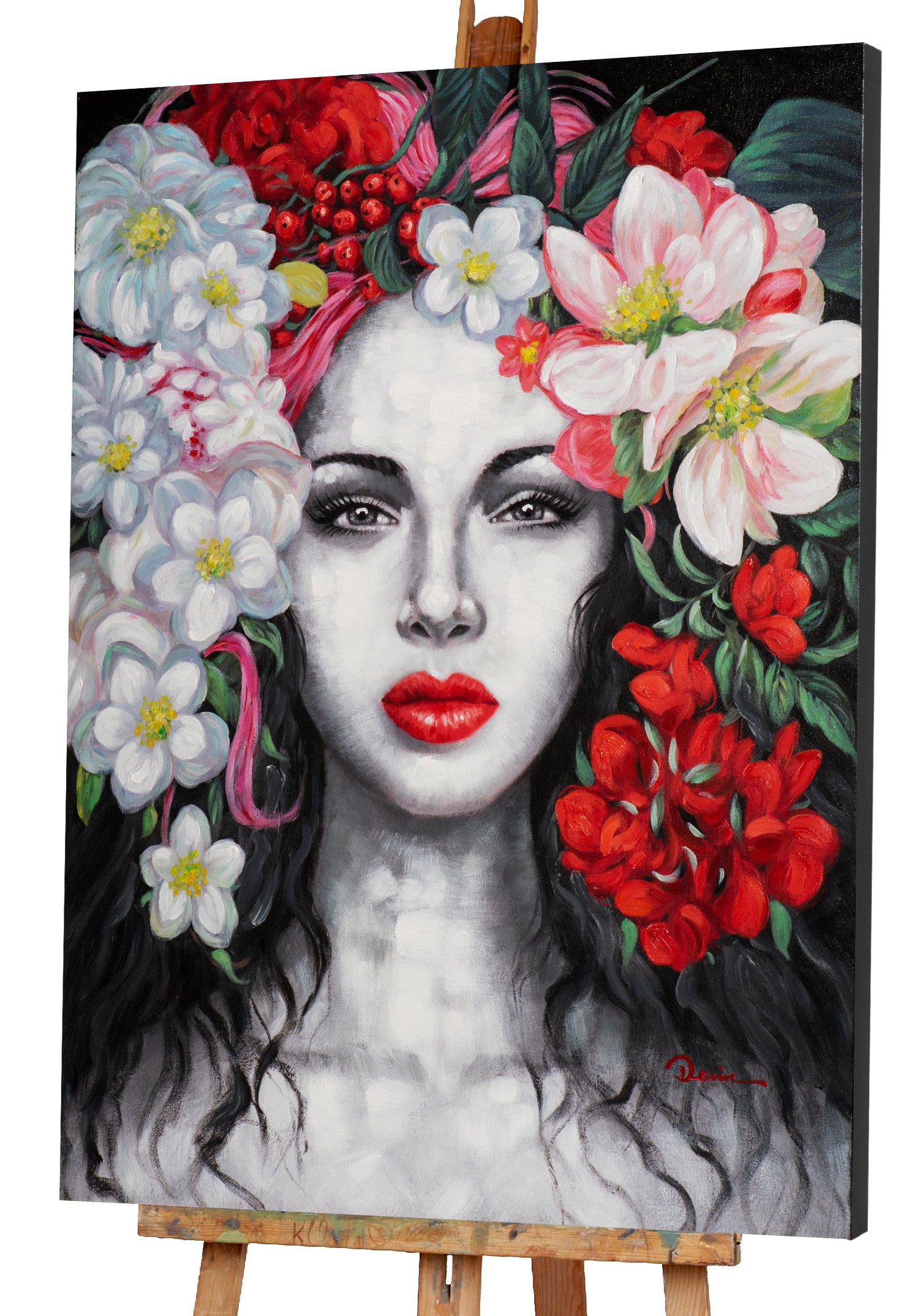Beauty with Flowers
