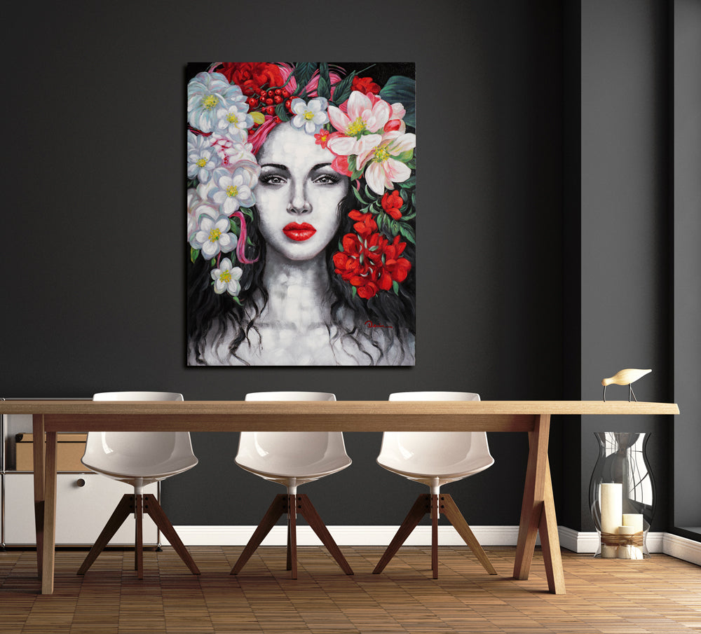Beauty with Flowers